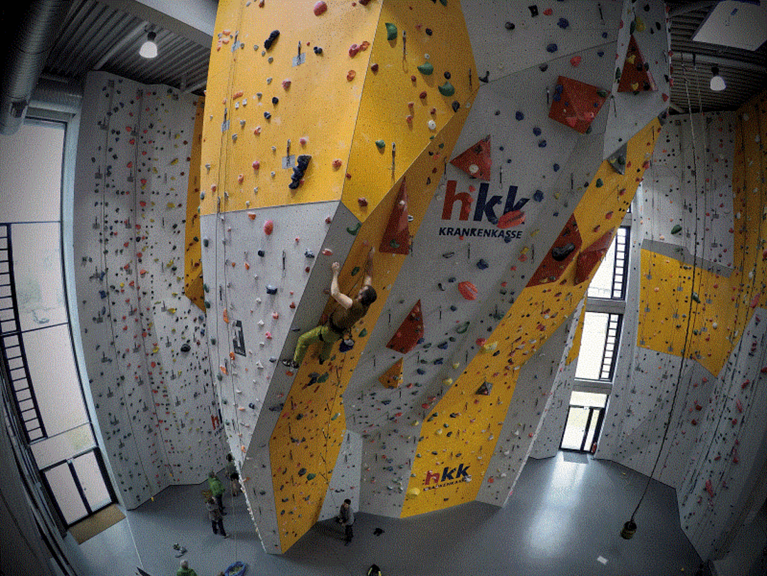 Klettern in der DAV-Kletterhalle